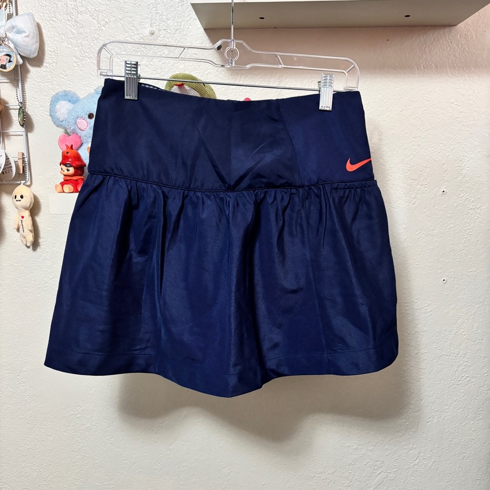 NWT Nike Navy Blue Checkered Golf Skirt Size 0